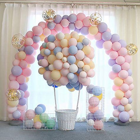 SET 25 BÓNG BAY PHỤ KIỆN TRANG TRÍ SINH  NHẬT -  MÀU PASTEL - LOẠI DÀY - TO 10 INCH - CÓ BẢNG MÀU