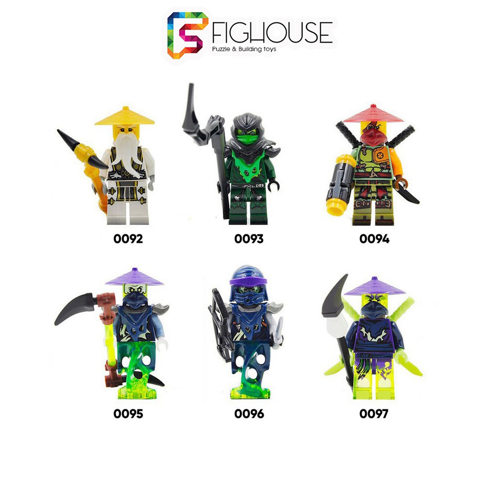 Xếp Hình Minifigures Nhân Vật Ninjago DECOOL - Đồ Chơi Lắp Ráp non-lego 0092-0097 [B1]