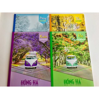 [MẪU MỚI] 10 Vở kẻ ngang hồng hà 4 mùa 72 trang,120 trang