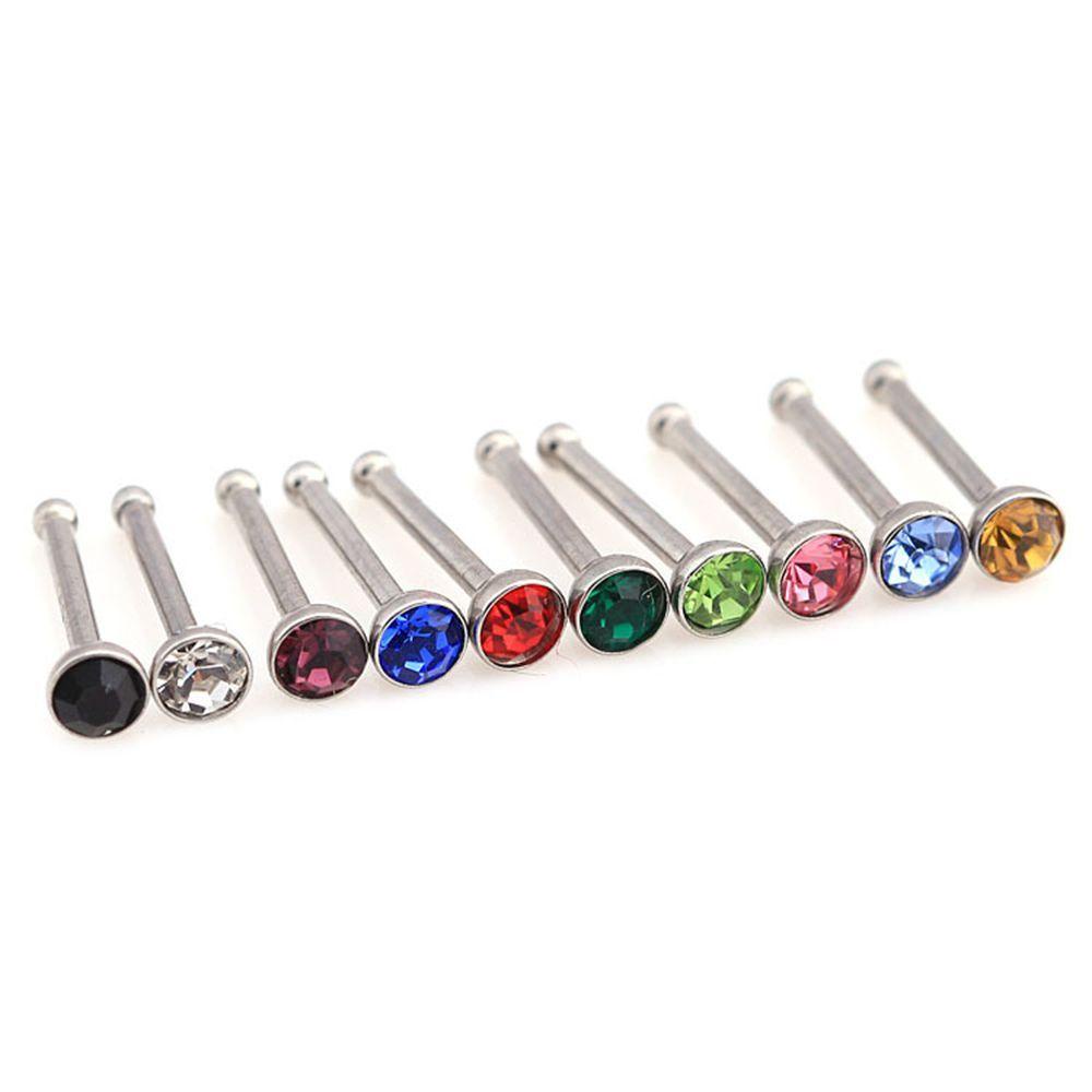 Khuyên Mũi / Môi / Bụng Nhiều Màu VANES1|Bình Nước Phẫu Thuật Bằng Thép Không Gỉ 316L