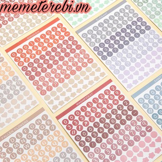 Sticker những con số bán lẻ theo tờ