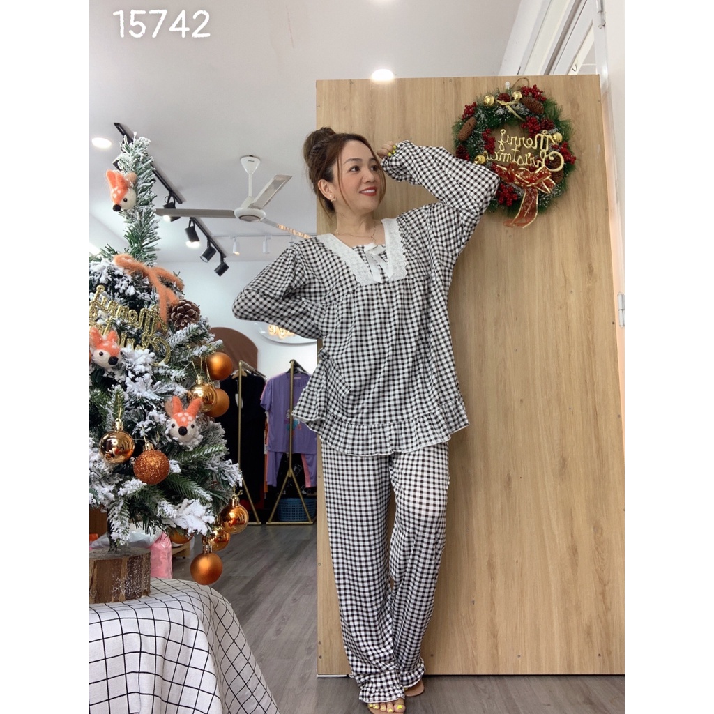 SALE Bộ đồ mặc nhà BIGSIZE tay dài CR SD.B 15742