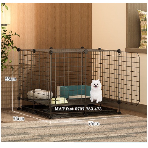 Chuồng mèo giá rẻ lắp ghép lưới sắt đa năng nuôi thú cưng thỏ, bọ ú, sóc