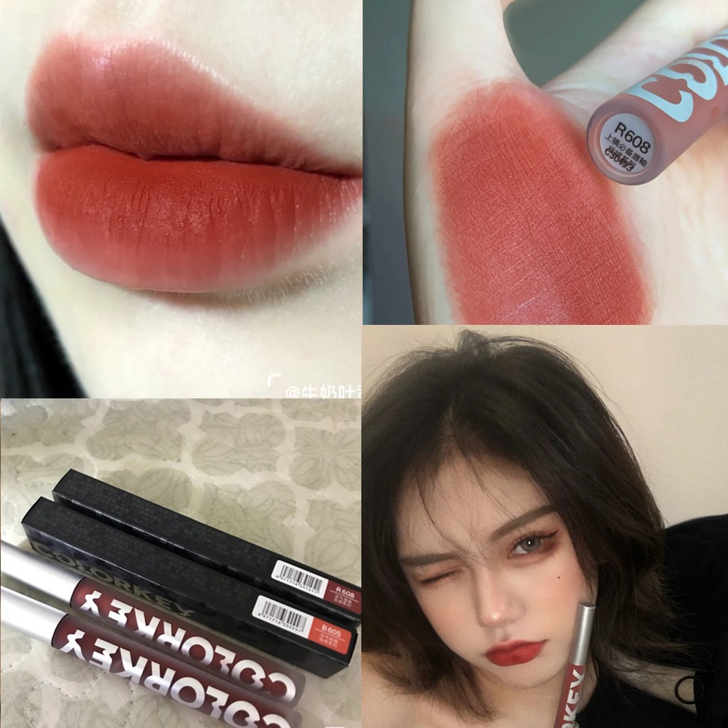 COLORKEY  Son Môi Dưỡng Ẩm Hình Cây Kem Lừa Màu Sắc