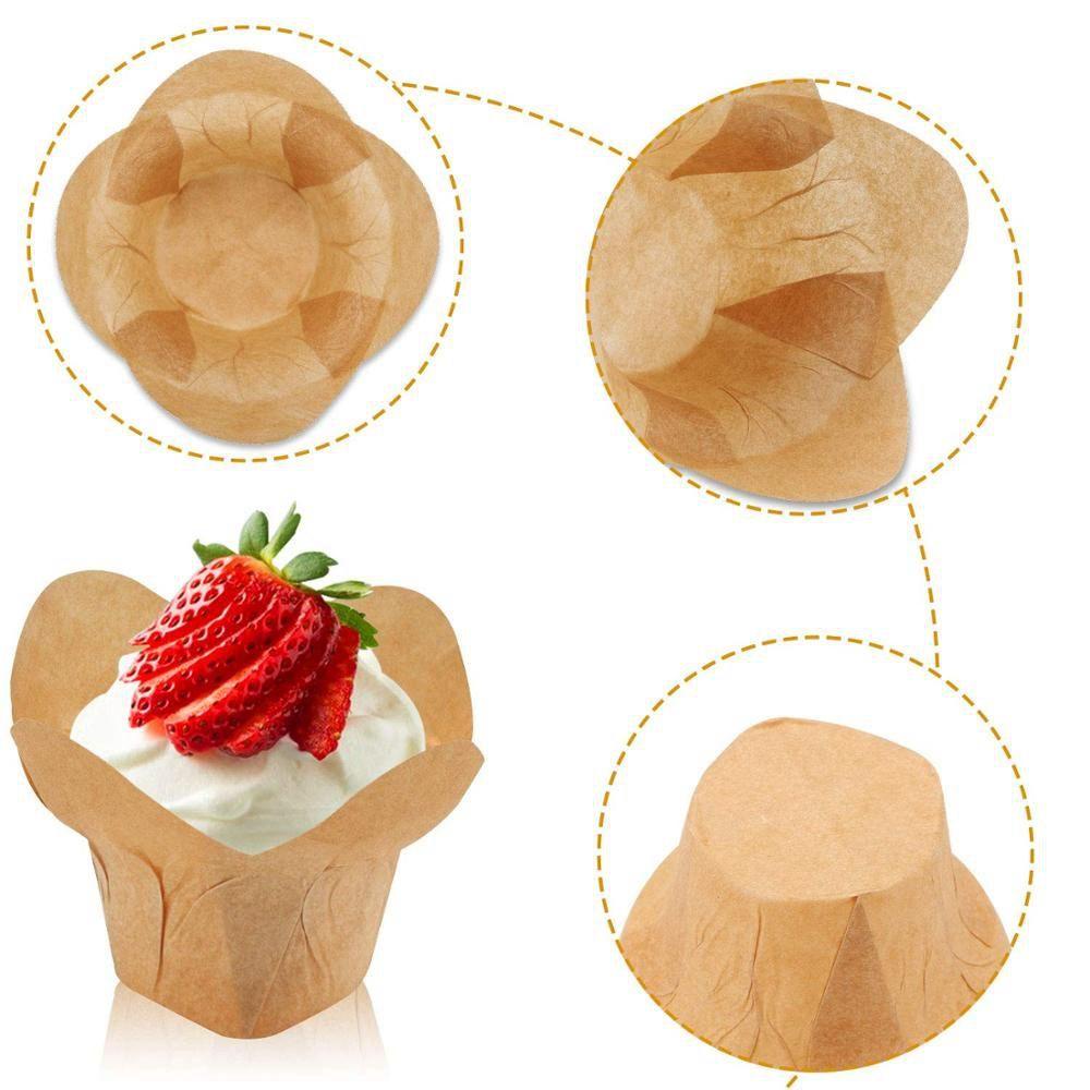 Set 50 Cốc Giấy Làm Bánh Cupcake Tiện Dụng