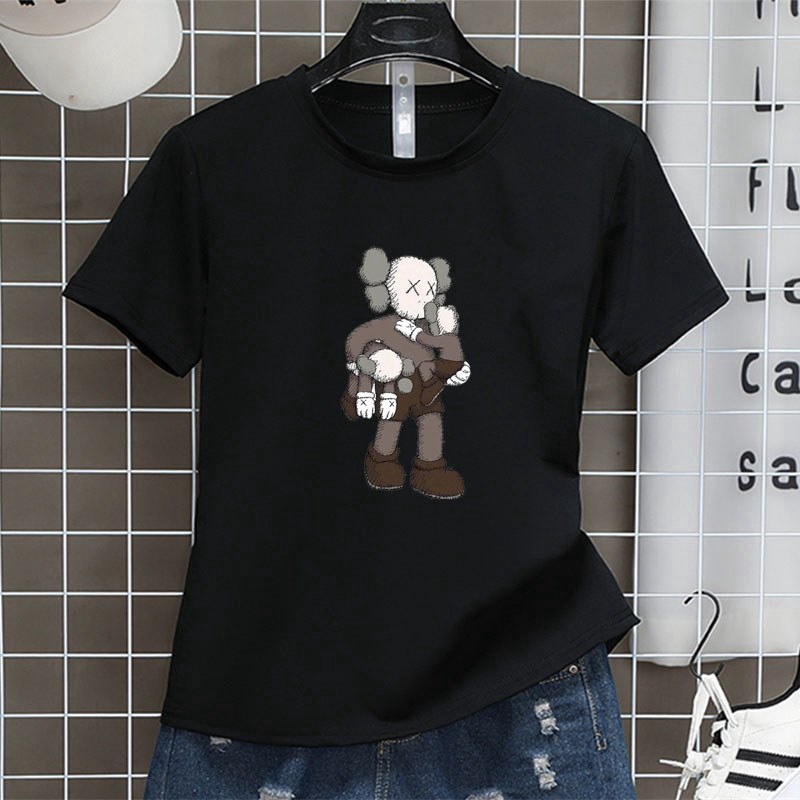 Áo thun nữ thời trang in chữ kaws uniqlo