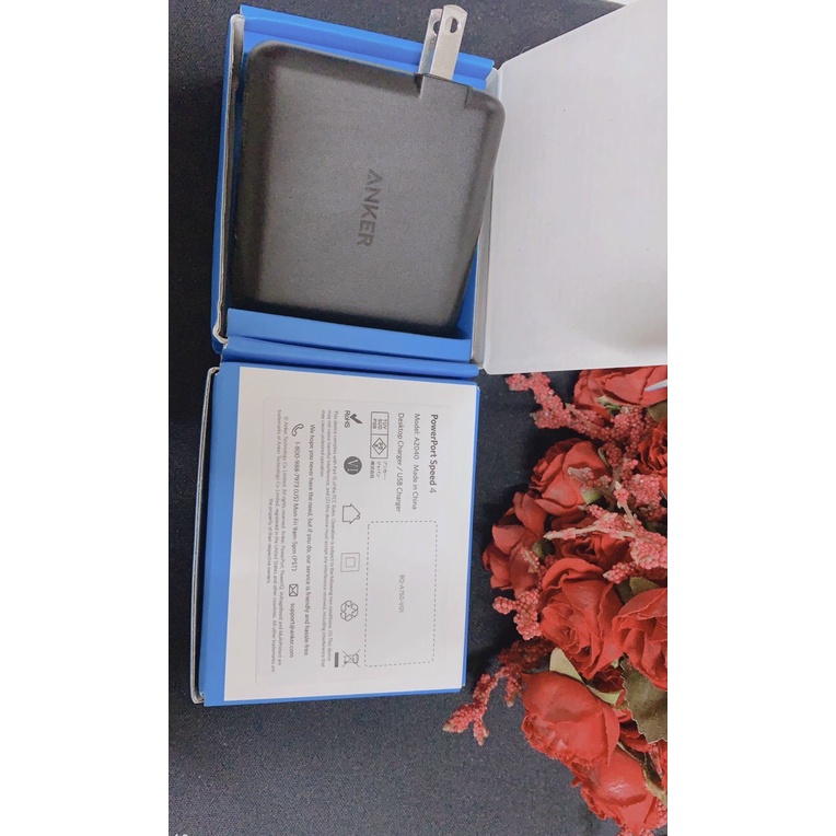 Cốc Sạc Anker 4 cổng 43.5W Quick charge 3.0 A2040