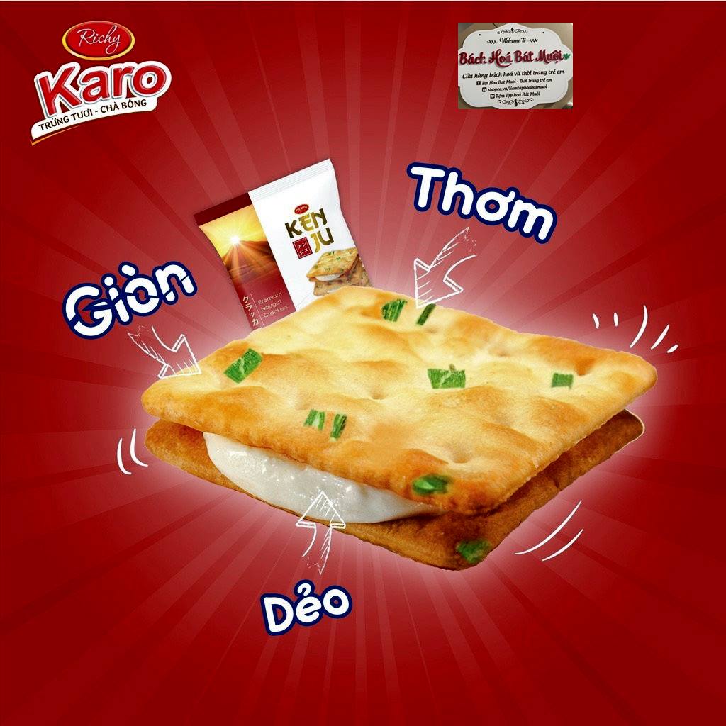 Bánh Richy Kenju quy hành kem dẻo túi 186g