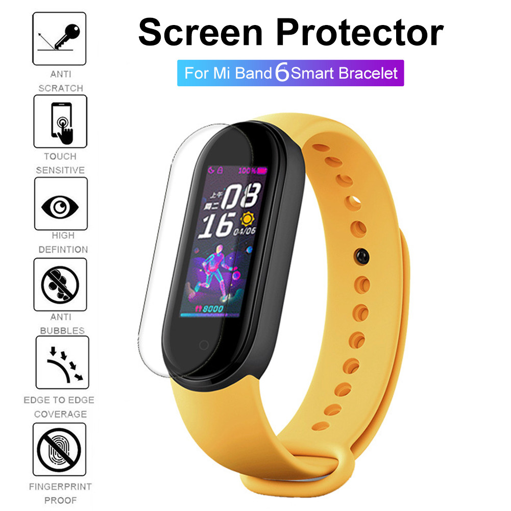 Set 1 / 2 / 5 Miếng Dán Bảo Vệ Màn Hình Cho Đồng Hồ Thông Minh Xiaomi Mi Band 6 M6