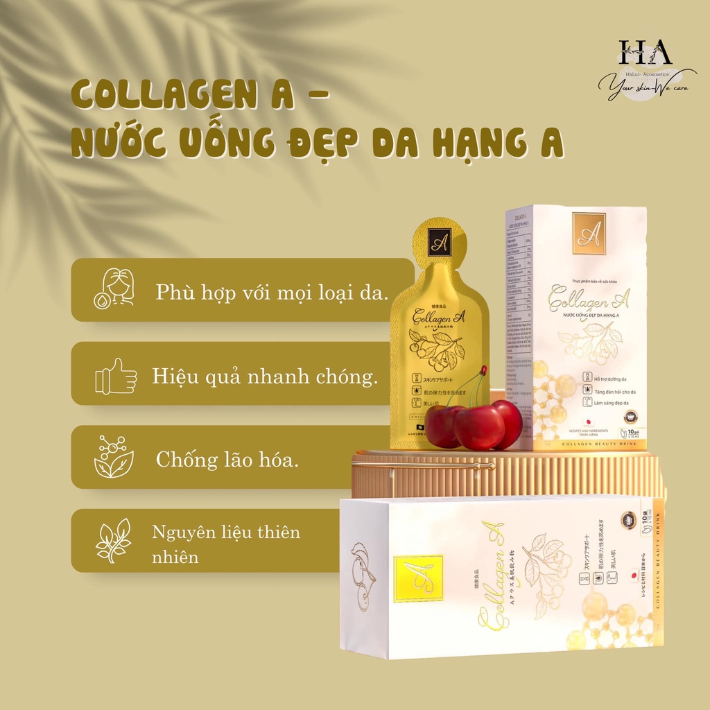 collagen a cosmetic nước uống đẹp da hạng a hỗ trợ đẹp da tăng nội tiết collagen A