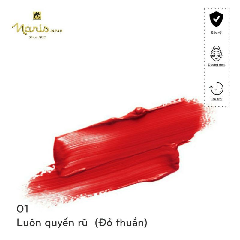 Son lì mịn môi Naris Ailus Stress Free Lipstick