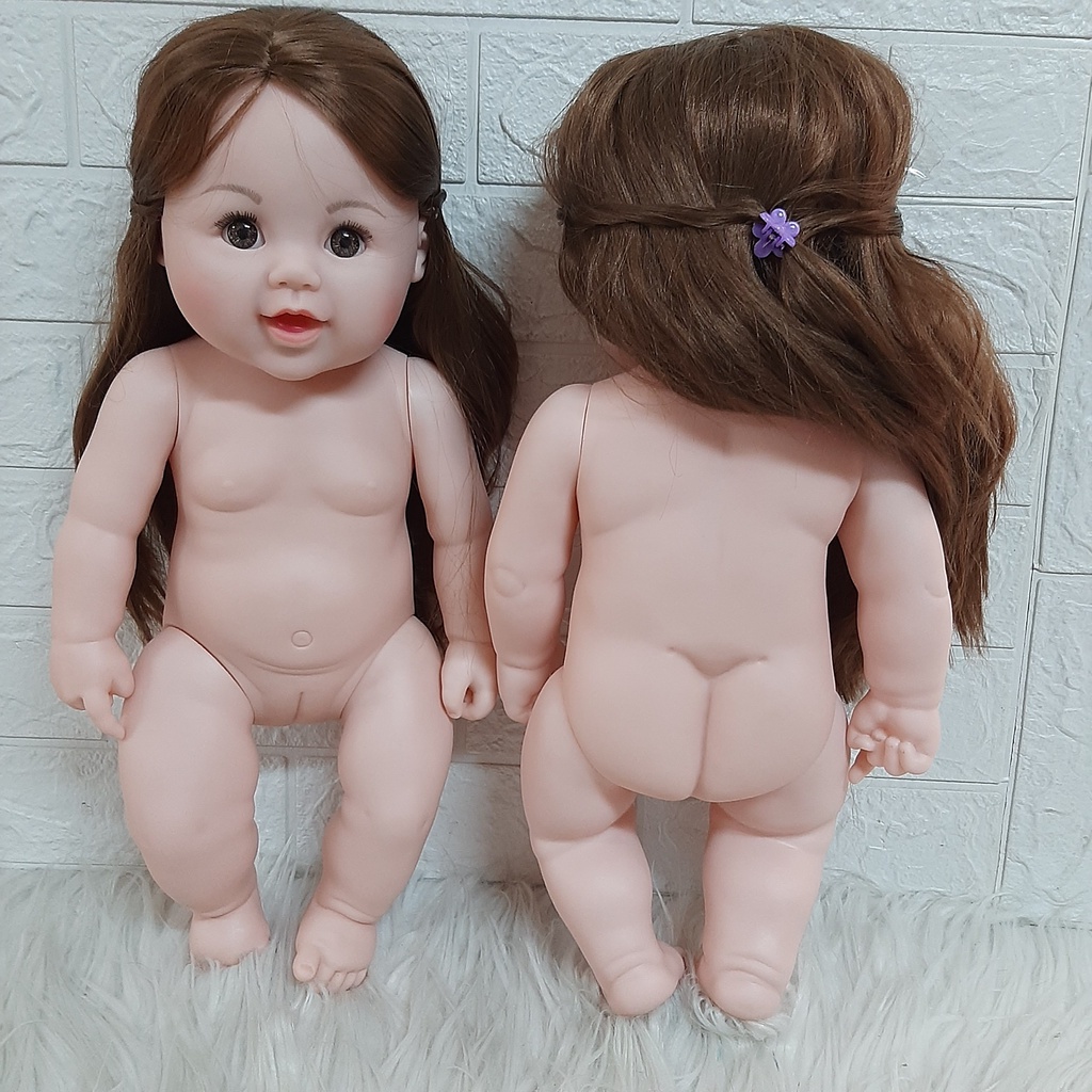 Búp Bê Bé Gái Tái Sinh Nhựa Mềm Cao Cấp Nathaniel  48 cm 19 inch Mô Hình Búp Bê Tiền Sản Silicone Vynil Reborn doll