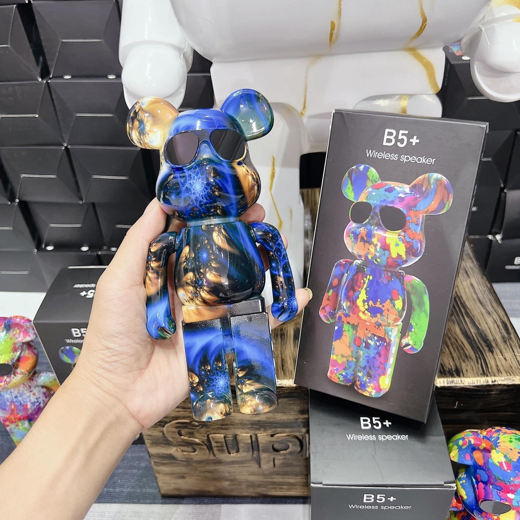 Loa Bluetooth Gấu Bearbrick Nghe Nhạc cực hay, Loa bluetooth Gấu Mini B5 Màu Sắc Mới 2022 lỗi 1 đổi 1 bảo hành 3 tháng
