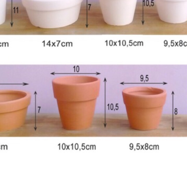 Chậu đất nung sz 15*15cm