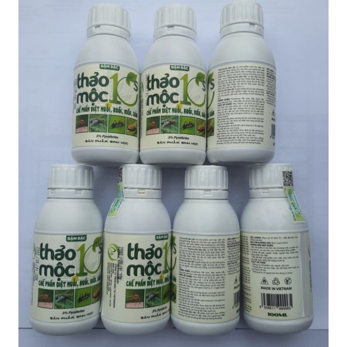 Thuốc diệt Muỗi, côn trùng Thảo mộc 10S chai 100ml