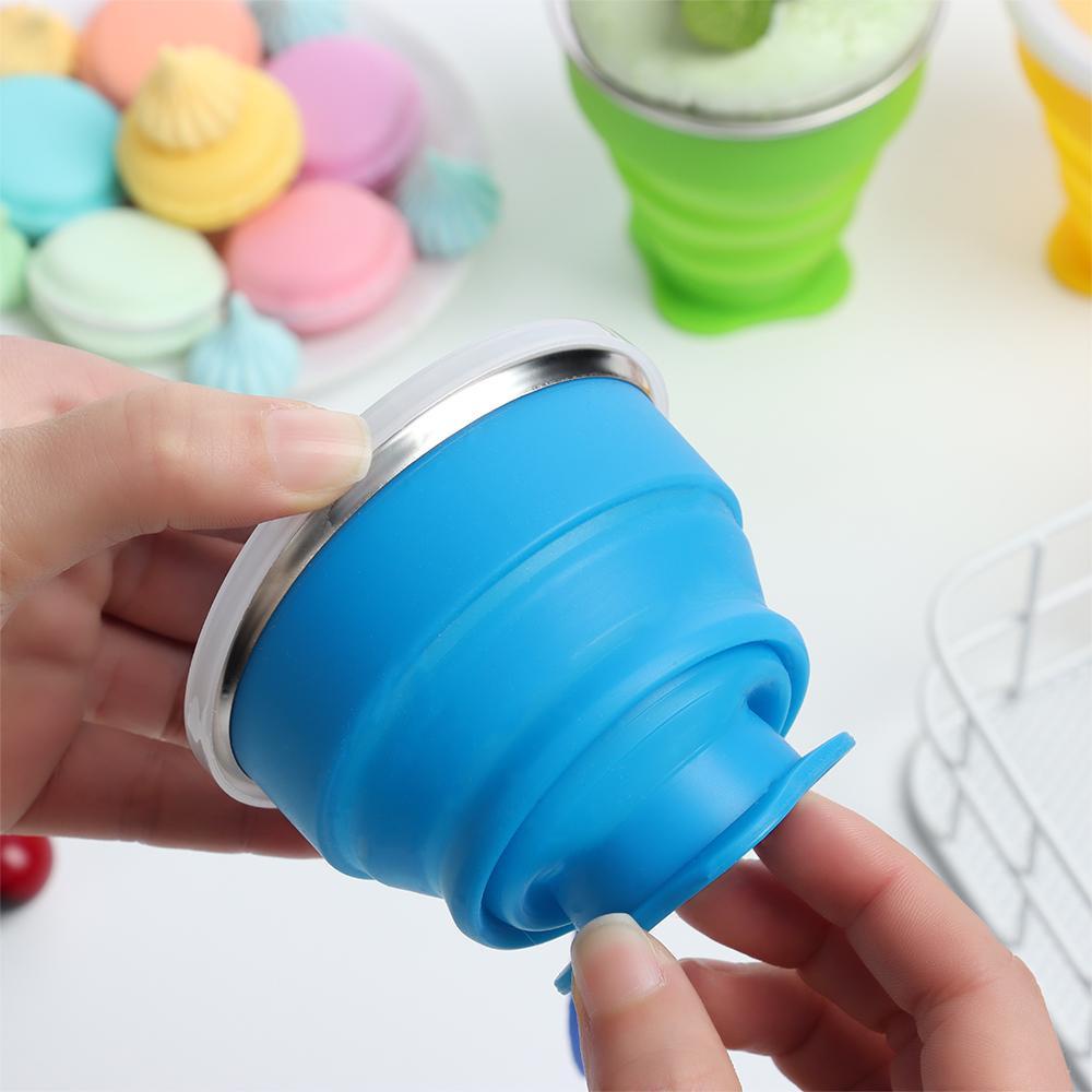 Cốc Uống Nước Bằng Silicone Có Thể Xếp Gọn Tiện Lợi