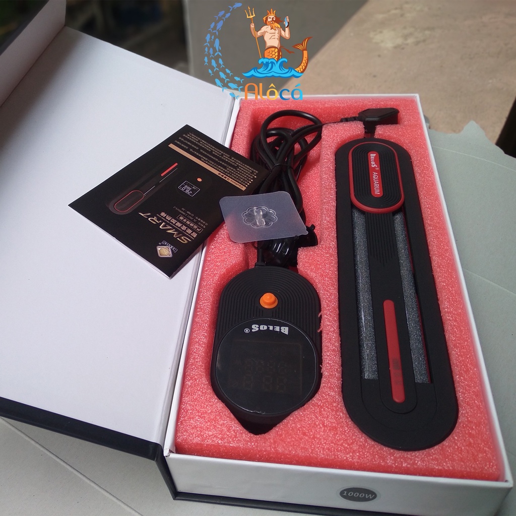 Sưởi chống bỏng có điều khiển Belos Smart BL-338 800W, BL-338 1000W, BL-378 500W, BL-378 1000W cho bể cá cảnh