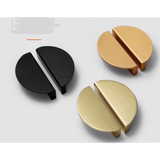 [Vietwood - Phụ kiện nội thất ] Tay nắm tủ bán nguyệt tân cổ điển nhôm mạ