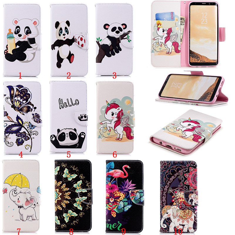 Bao da điện thoại in hình dễ thương cho Samsung S8 / S8 Plus