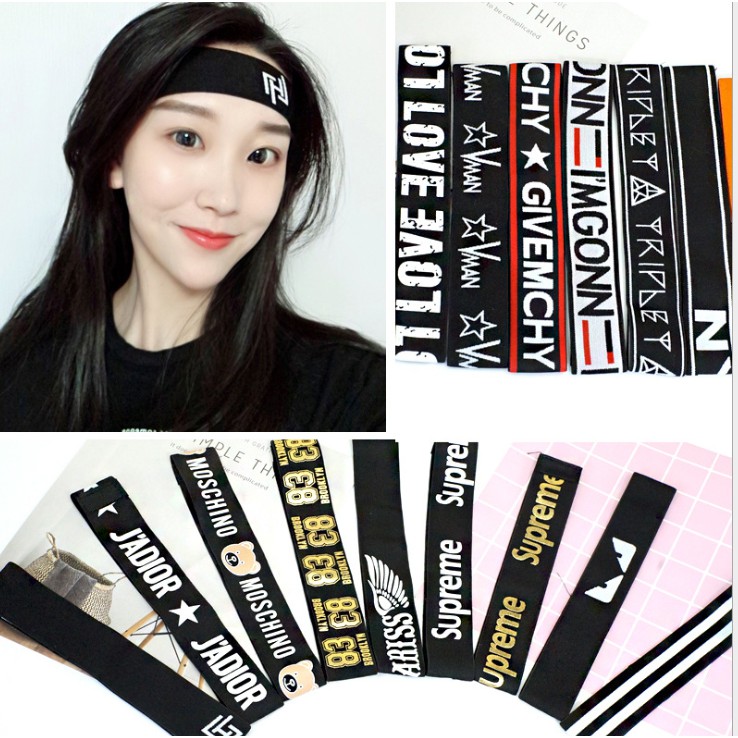 (50 mẫu mới) Băng đô BTS, BIGBANG, băng đô thể thao giữ tóc ngăn mồ hôi thời trang TB37