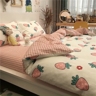 SET 4 MÓN COTTON POLY DÂU TÂY CUTE