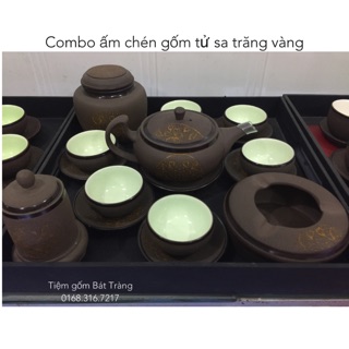 Ấm chén gốm tử sa Bát Tràng