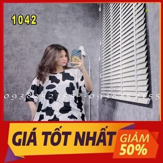 Áo thun Bò sữa, Áo vải loang form rộng tay lỡ, siêu dễ thương *21