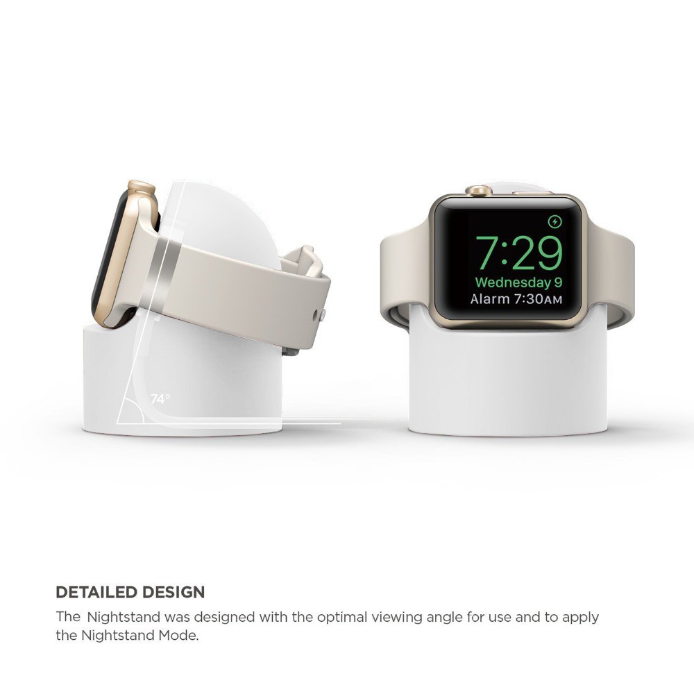 Giá đỡ bằng silicon của Apple Watch Nightstand Mode, Đế sạc, Đế đồng hồ báo thức