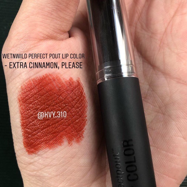 SON THỎI WET N WILD PERFECT POUT màu Extra Cinnamon, Please