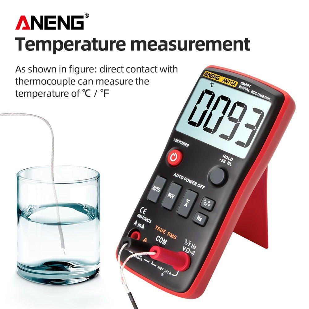 LONTIME Đồng Hồ Vạn Năng Kỹ Thuật Số Thông Minh ANENG AN113A Tự Động Xoay 4000 Số RMS