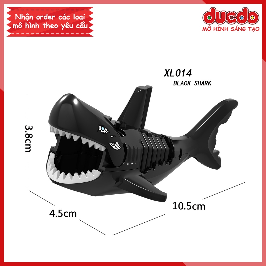 Minifigures siêu Cá mập khổng lồ Megalodon - Đồ Chơi Lắp Ghép Xếp Hình Mini Mô hình LeLe XL001-XL018
