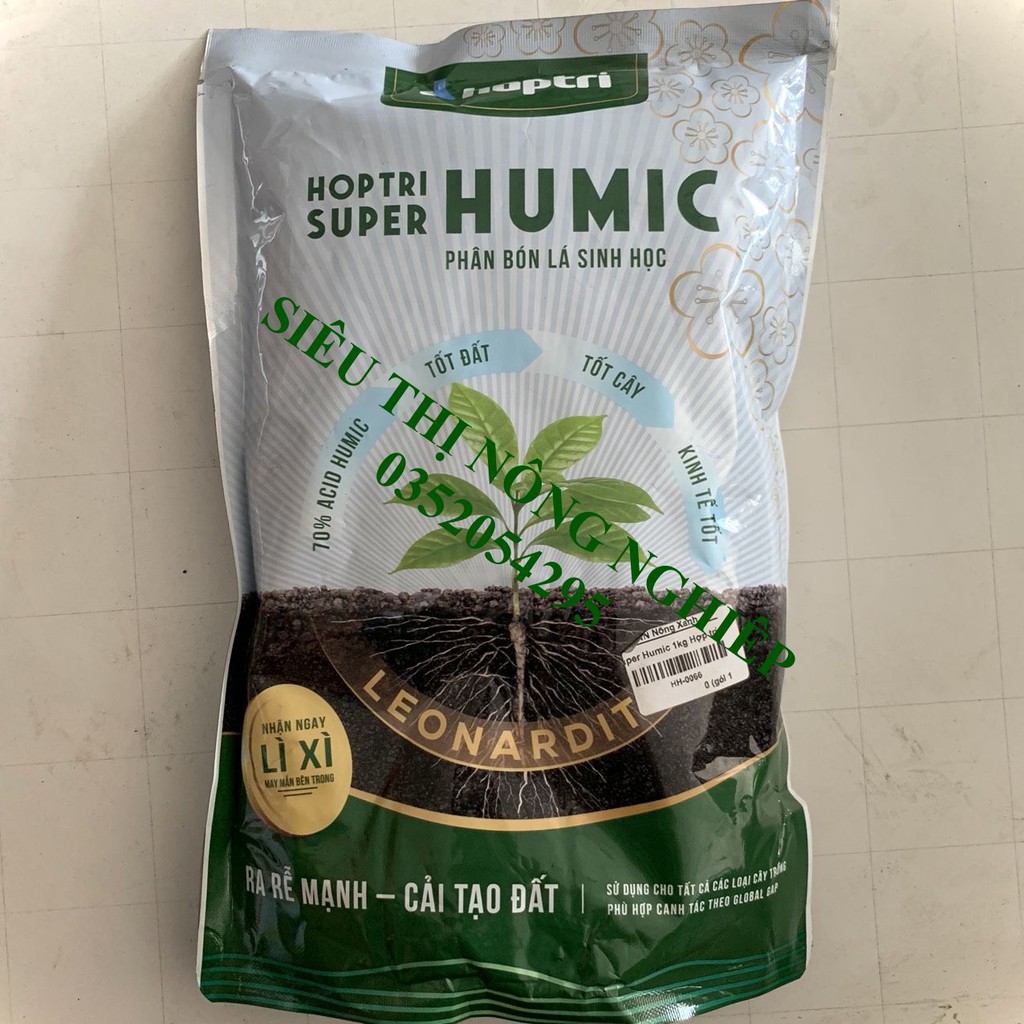 PHÂN BÓN HỮU CƠ SUPER HUMIC HỢP TRÍ - SUPER HUMIC GÓI 1 KG