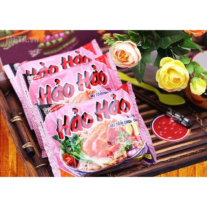 MÌ HẢO HẢO 75G TÔM CHUA CAY(combo 10 gói)
