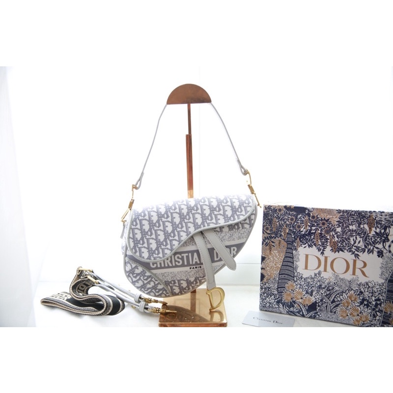 Túi yên ngựa hoạ tiết sz 24cm fullbox