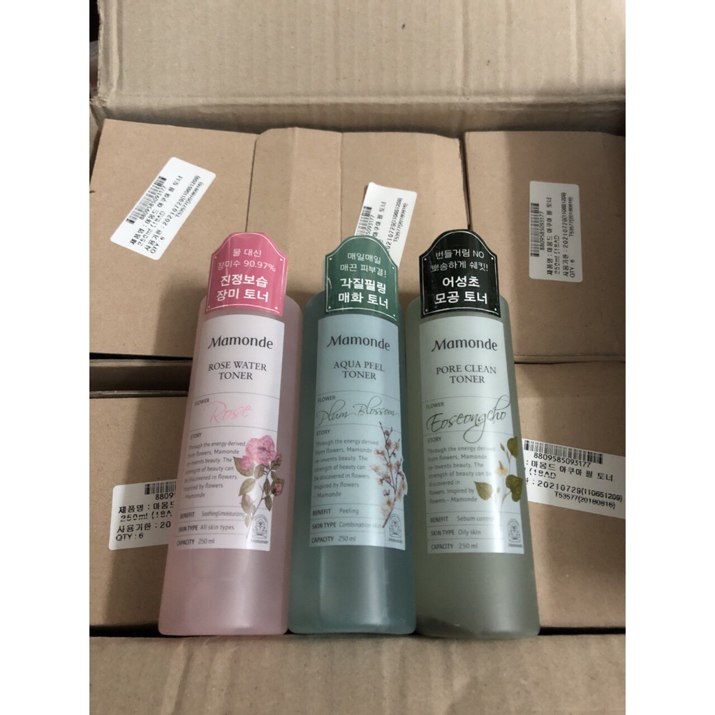 NƯỚC HOA HỒNG Rose Water Toner Mamonde 250ML