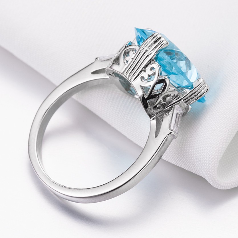[Mã FASHIONT4FA2 giảm 10K đơn 50K] Nhẫn đeo tay đính đá quý giả màu xanh dương thời trang cho nữ