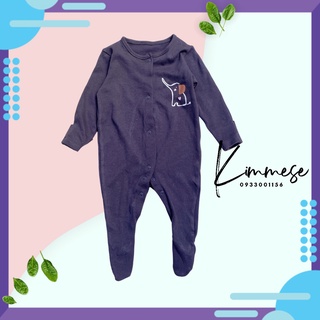 George đen voi - sleepsuit bộ body cho bé trai cotton - đồ ngủ cho bé
