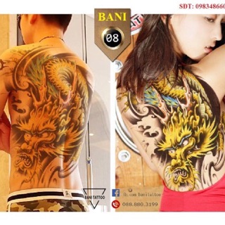 Hình xăm dán full lưng 10