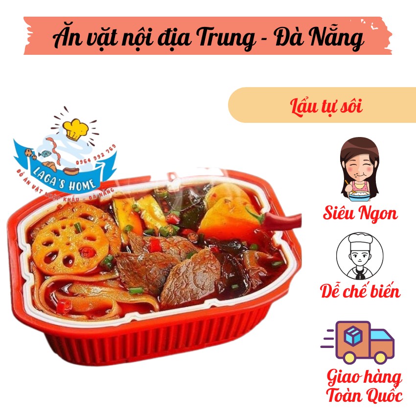 Lẩu tự sôi 💥 SIÊU NGON 💥 lẩu tự sôi thịt viên, xúc xích vị tê cay hương vị nồng nàn khó cưỡng