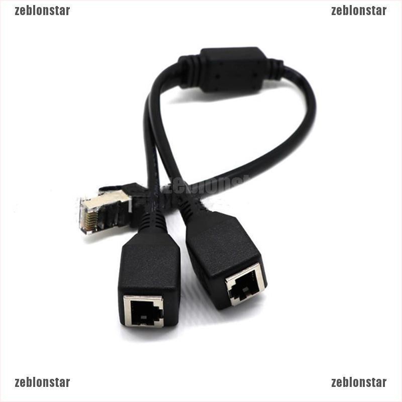 ❤Bộ Chia Cáp Mạng LAN RJ45 1 Cực Sang 2 Đầu Âm