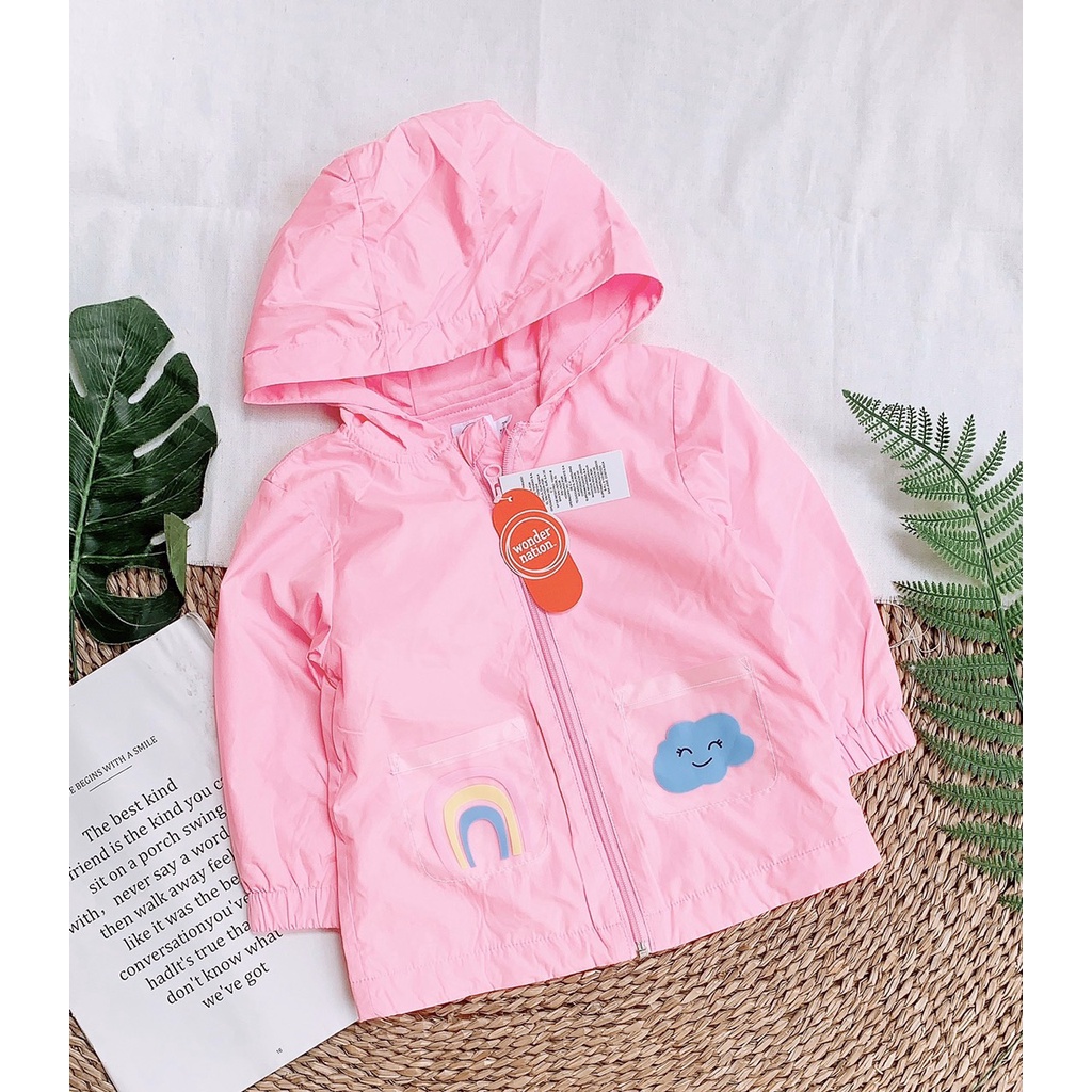 Áo khoác gió cho bé gái Wonder Nation xuất khẩu dư xịn
