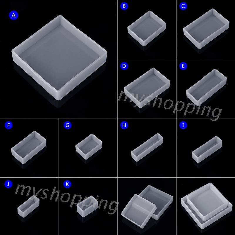 Khuôn Silicone Hình Vuông / Chữ Nhật Dùng Để Trang Trí