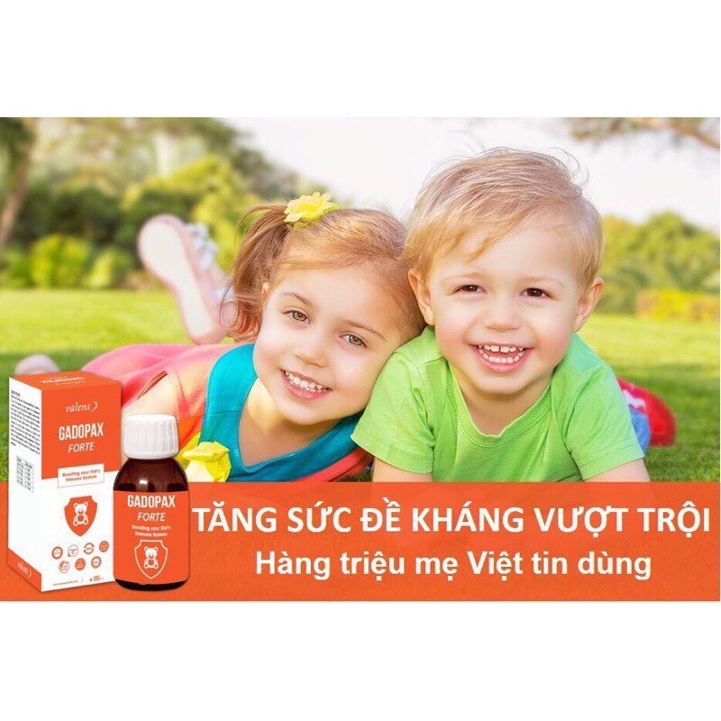 [ CHÍNH HÃNG + QUÀ TẶNG ] Gadopax Forte - Tăng Đề Kháng Vượt Trội Từ Châu Âu, Trẻ Hết Ốm Vặt - Lọ 100ml