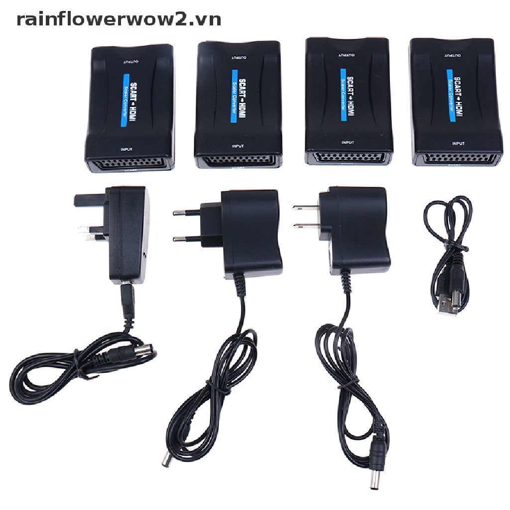 Đầu Chuyển Đổi 1080P Scart Sang HDMI Chuyên Dụng Cho HDTV Sky Box STB