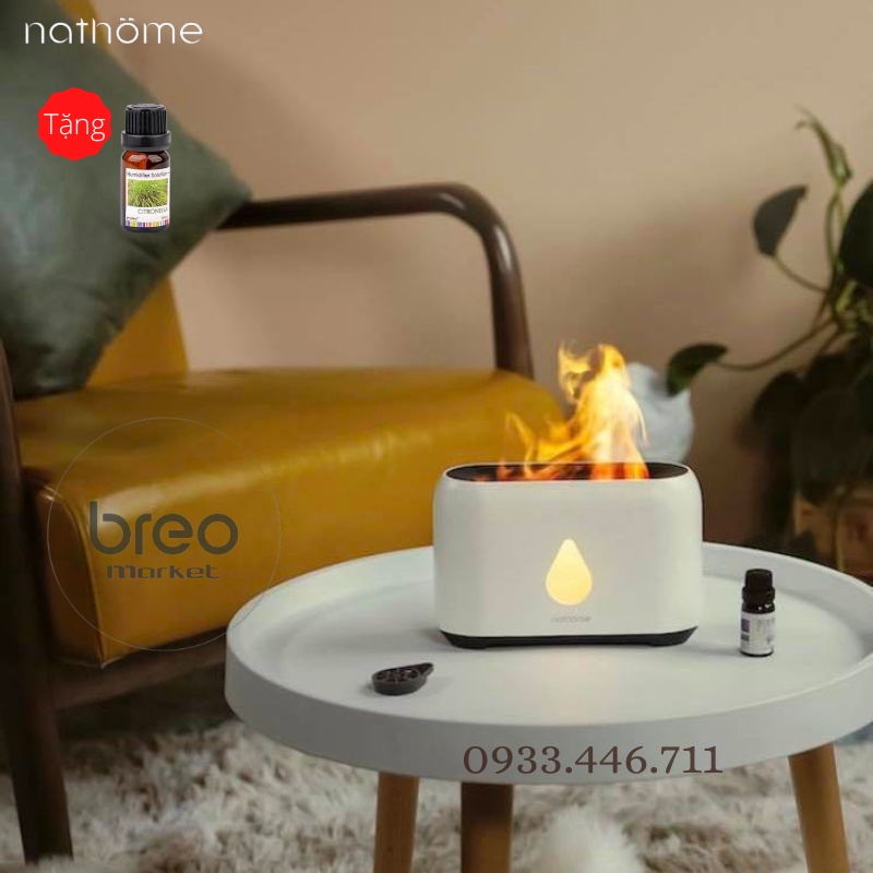 Máy phun sương tạo độ ẩm nano Xiaomi Nathome Máy khuếch tán tinh dầu cao cấp đèn ngọn lửa 200ml Breo Market