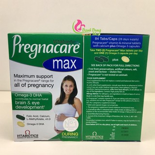 Vitamin tổng hợp cho bà bầu Pregnacare Max UK date mới
