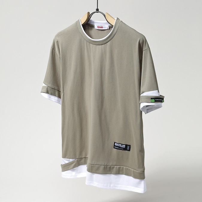 ÁO DOUBLE LAYER THUN cổ tròn chất Cotton co giãn,thoáng mát DA50 | BigBuy360 - bigbuy360.vn