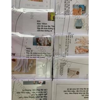 Rập giấy may yếm cho bé_SS74