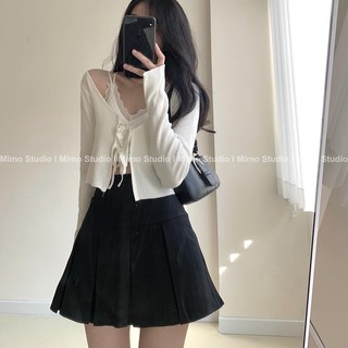 Len dệt kim mỏng buộc nơ