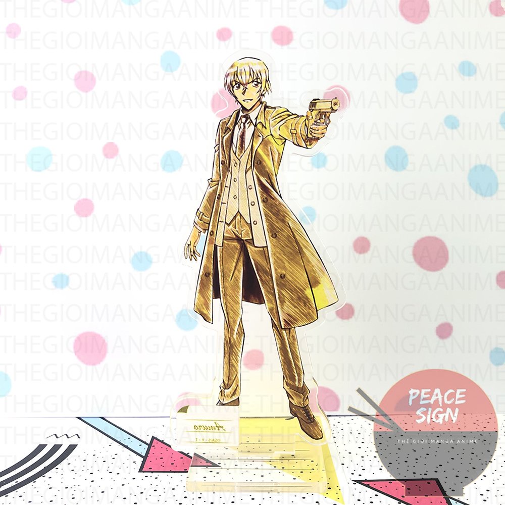 Mô hình standee Conan Thám tử lừng danh ver màu sắc tượng acrylic anime mica chibi trang trí trưng bày